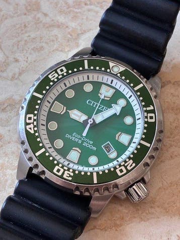 Citizen - Promaster - Eco drive - Green - Zonder, Sieraden, Tassen en Uiterlijk, Horloges | Heren, Nieuw