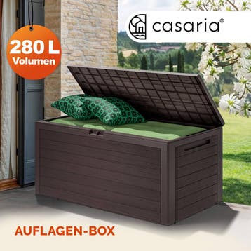 Kussenbox Woody Bruin 280L houtlook (Kussenboxen), Verzenden, Nieuw