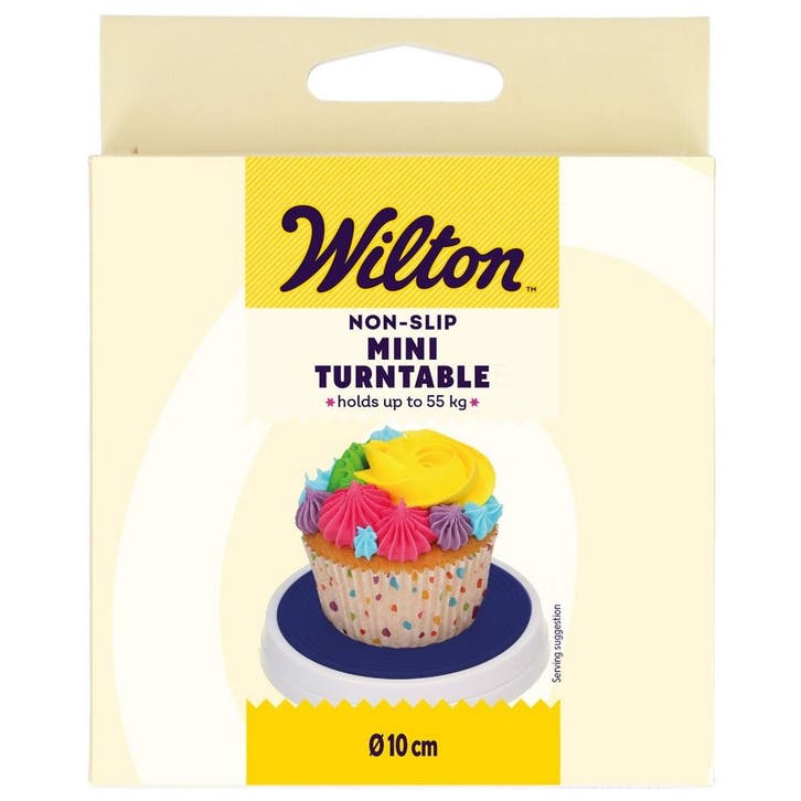 Wilton Draaiplateau Anti-Slip Mini Ø10cm, Hobby en Vrije tijd, Taarten en Cupcakes maken, Nieuw, Verzenden