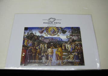 Vatikan 2 Euro 2023 Perugino im offiziellen Numisbrief, Postzegels en Munten, Verzenden