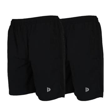 Donnay Donnay Heren - 2-Pack - Korte sportbroek Ian - Zwart, Kleding | Heren, Verzenden, Nieuw
