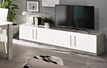 TV meubel Groot Giethoorn Marmer Wit - tv-meubels, Huis en Inrichting, Nieuw, Overige materialen