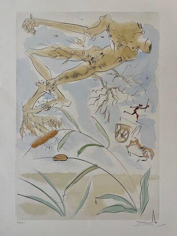 Salvador Dali (1904-1989) - le chêne et le roseau - Edition