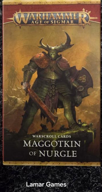 Maggotkin of Nurgle Warscroll cards (Warhammer Age of Sigmar, Hobby en Vrije tijd, Ophalen of Verzenden, Nieuw