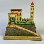 Decoratief ornament - Antique - Toy soldier wooden fort -