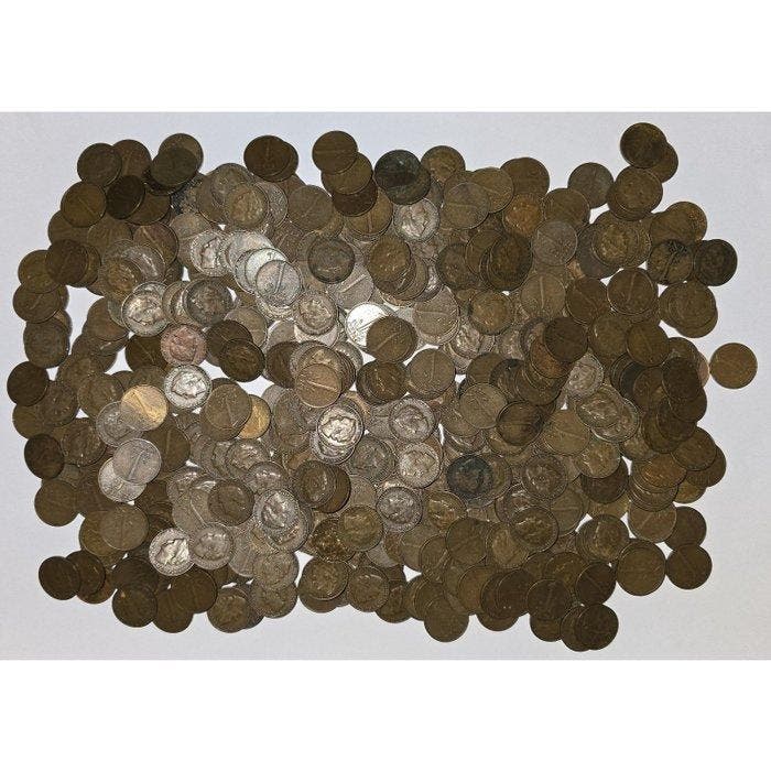 Nederland. 1 Cent 1948 Lot van 500 stuks (Zonder, Postzegels en Munten, Munten | Nederland