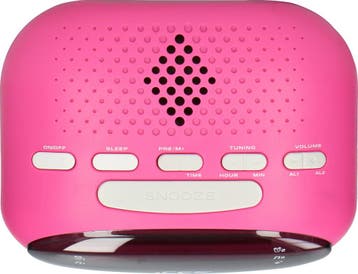 Wekkerradio - Digitale wekker - Alarmklok - Roze - Ices, Verzenden, Zo goed als nieuw