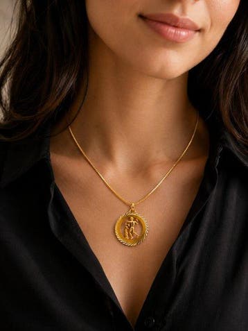 G. Brouwer & Zn. -14k Geelgoud - Ketting met hanger