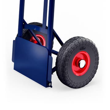 Steekwagen Blauw Staal 200kg opvouwbare schep (Gereedschap), Doe-het-zelf en Verbouw, Transportwagens, Verzenden, Nieuw