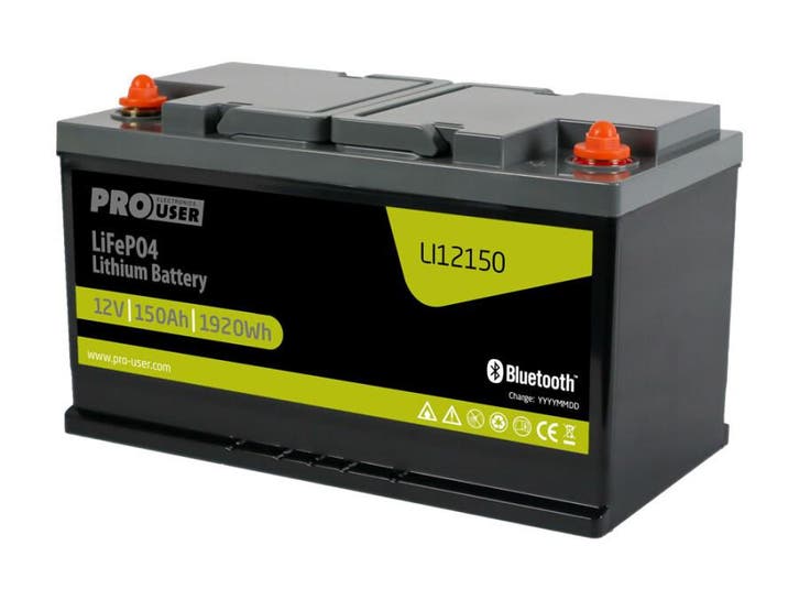 Pro-user Lithium Accu 150 Ah LI12150, Caravans en Kamperen, Camper-accessoires, Verzenden