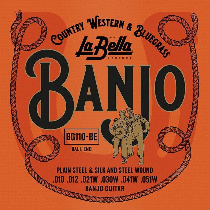 La Bella L-BG110-BE snaren set for 6-snaar guitar banjo,, Muziek en Instrumenten, Snaarinstrumenten | Banjo's, Nieuw, Ophalen of Verzenden