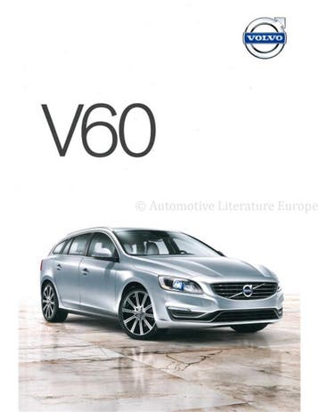 2014 VOLVO V60 BROCHURE NEDERLANDS, Nieuw, Volvo, Author
