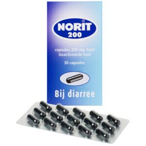 Norit Capsules 200 mg 30 stuks, Verzenden, Nieuw