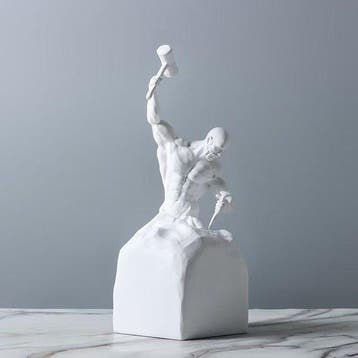 Self-Made Man Sculptural Ornament - sculptuur, Self Made Man