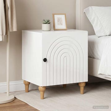 vidaXL Nachtkastje 2 st Hoogglans Wit 43 x 34,5 x 50 cm, Huis en Inrichting, Slaapkamer | Nachtkastjes, Minder dan 45 cm, Verzenden