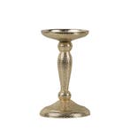 kandelaar gehamerd champagne goud 16,5x10cm, Verzenden, Nieuw