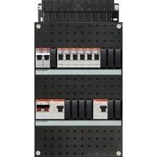 ABB groepenkast 1-fase, 6 groepen, 2 Aardlekschakelaars, Nieuw