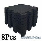 8x Fitness Puzzelmatten 2,5 cm Antislip Gym Tegels Set, Verzenden, Nieuw