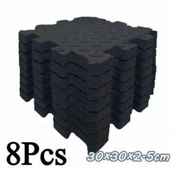 8x Fitness Puzzelmatten 2,5 cm Antislip Gym Tegels Set, Sport en Fitness, Fitnessmaterialen, Verzenden, Nieuw