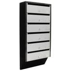 Profirst Brievenbussysteem Quarten 6 voor 6 adressen  zilver, Huis en Inrichting, Woonaccessoires | Overige, Verzenden, Nieuw