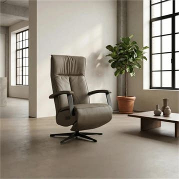 Leren relaxfauteuil met hartbalans Pure - Toledo Moss, Bohemian, Industrieel, Modern, Scandinavisch, Nieuw, Ophalen of Verzenden