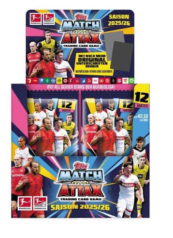 Bundesliga Match Attax Trading Cards 2025/26 Booster Disp..., Verzenden, Zo goed als nieuw