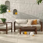 Stoel-Bank Loungeset - Zambra - Acacia - Wit - The Outsider, Verzenden, Nieuw