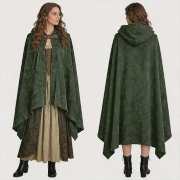 Fluwelen Kapmantel met Capuchon - Middeleeuws, Renaissance &, Verzenden