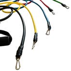 Weerstandsbanden set met accessoires 4,5 tot 45kg, Sport en Fitness, Fitnessmaterialen, Ophalen of Verzenden, Nieuw, Benen, Weerstandband