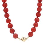 Carneool collier met gouden sluiting met diamant 14 kt, Ophalen of Verzenden, Nieuw