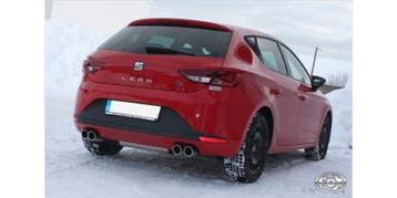 FOX Seat Leon 5F - starre achteras einddemper uitgang rechts, Verzenden, Nieuw