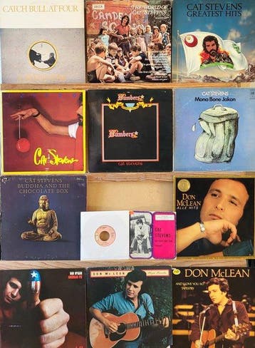 Cat Stevens, Don McLean mixed lot - 13 x vinyl - mix of LPs, Nieuw in verpakking