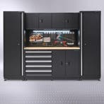 Datona Werkbank 160 cm met bovenkast en twee zijkasten -, Ophalen of Verzenden, Nieuw