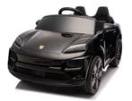 Kinderauto Porsche Macan Turbo, zwart paint, RC, leder, eva, Ophalen of Verzenden, Nieuw