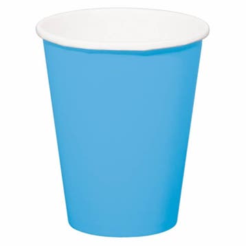 Bekers azuur blauw - 8 stuks, Ophalen of Verzenden, Nieuw