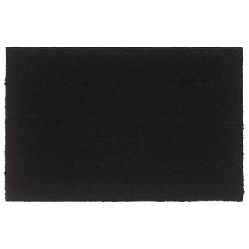vidaXL Deurmat 65x100 cm getufte kokosvezel zwart, Verzenden, Nieuw