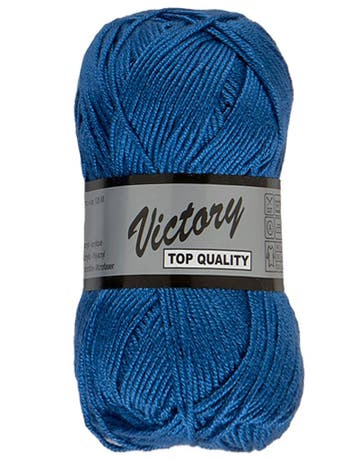 Lammy Yarns Victory - 39 Blauw - Zijdeglans Acrylgaren, Ophalen of Verzenden, Nieuw