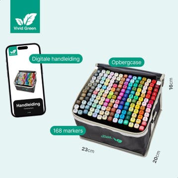 Twinmarkers 168 stuks voor volwassenen - Alcohol markers - S, Verzenden, Zo goed als nieuw