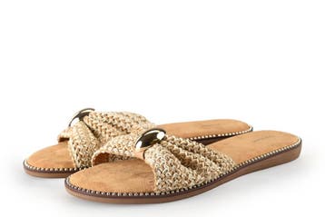 Graceland Slippers in maat 41 Beige, Slippers, Verzenden, Beige, Zo goed als nieuw
