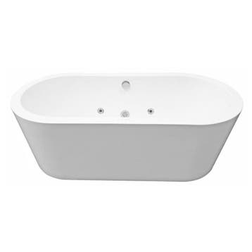 Whirlpool BWS Vrijstaand Ligbad Inclusief Waste Chroom, Ophalen of Verzenden, Nieuw