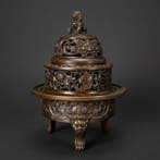 Wierookbrander - Brons - Foo Dog / Ashtamangala’s