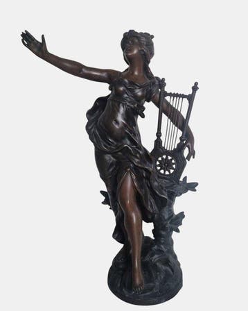 L. & F. Moreau - Figuur - Prélude de lAurore - Verzinkt, Antiek en Kunst