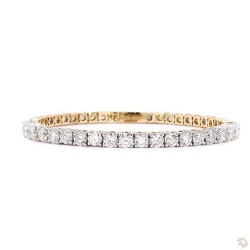 Armband - 14 karaat Geel goud - 4.94ct. tw. Diamant, Nieuw