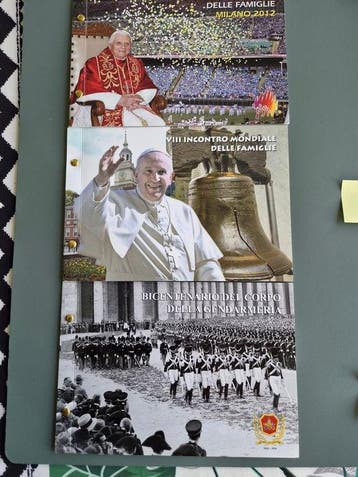 Vaticaan. 2 Euro 2012/2016 (3 monnaies) (Zonder
