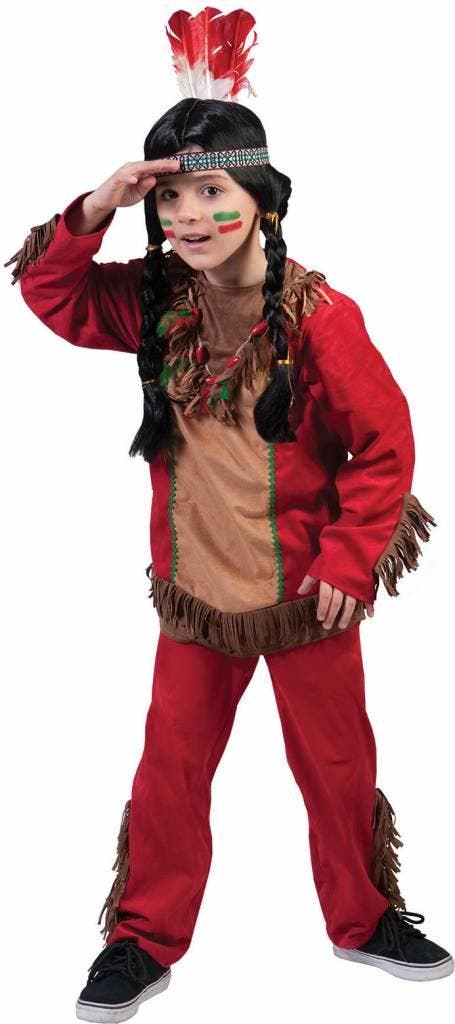 Indiaans jongen kostuum Red Hawk elite, Kleding | Heren, Carnavalskleding en Feestkleding, Nieuw, Ophalen of Verzenden