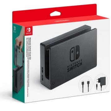 Nintendo Switch Dock Zwart, Spelcomputers en Games, Verzenden, Zo goed als nieuw