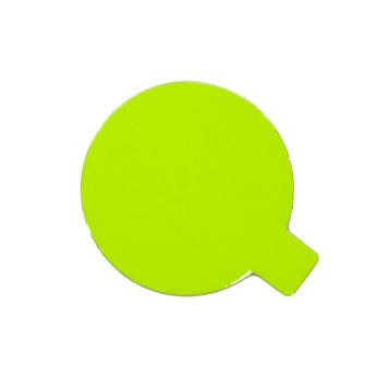 Taartkarton Groen/Zwart met lip Ø8cm 25st., Verzenden, Nieuw
