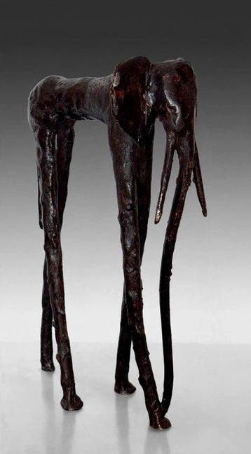 Abdoulaye Derme - sculptuur, Eléphant Le géant des rêves -
