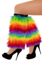 Regenboog Beenwarmers Bont Felle Kleuren Pride Nepbont Faux, Kleding | Dames, Carnavalskleding en Feestkleding, Ophalen of Verzenden