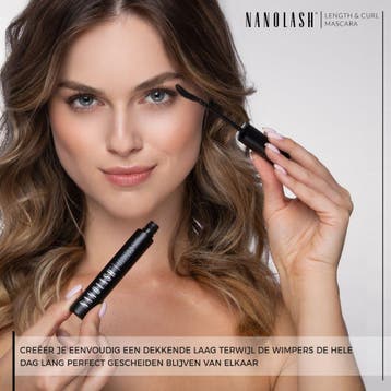 Nanolash Length & Curl Mascara - 10ml, Sieraden, Tassen en Uiterlijk, Uiterlijk | Cosmetica en Make-up, Ophalen of Verzenden, Nieuw